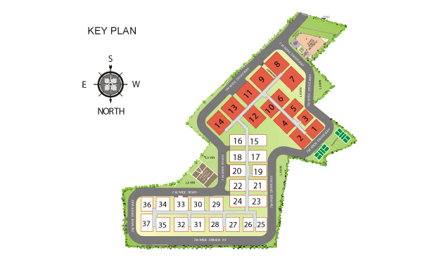 North wing layout